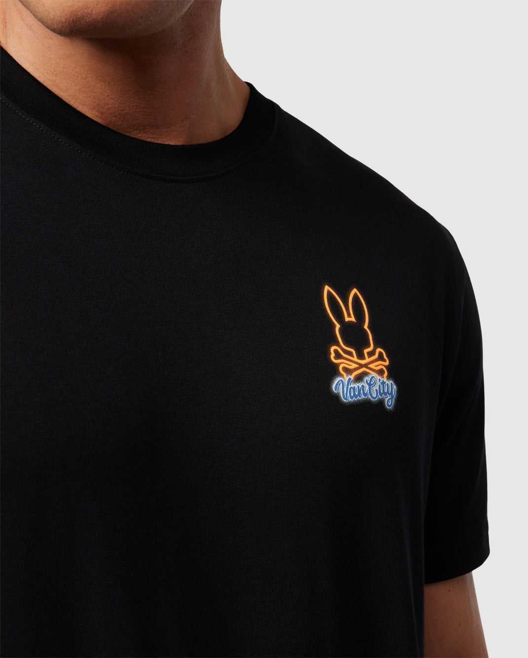 Tees Psycho Bunny Kathy Ager Artist Series Vancouver Tee Noir Homme | UEA-86578133